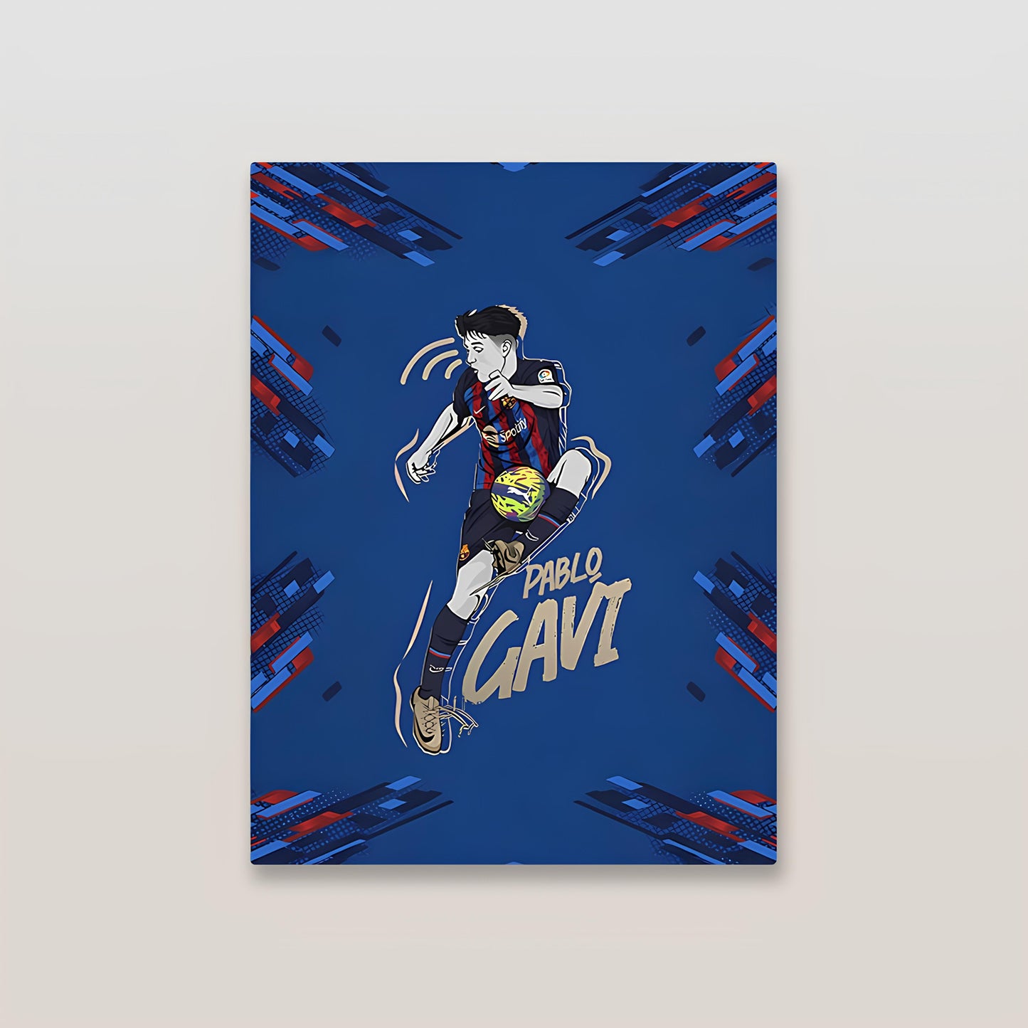 Gavi Barcelona Metal Poster