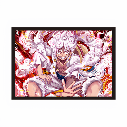 Gear 5 Luffy Illustration - One Piece Frame