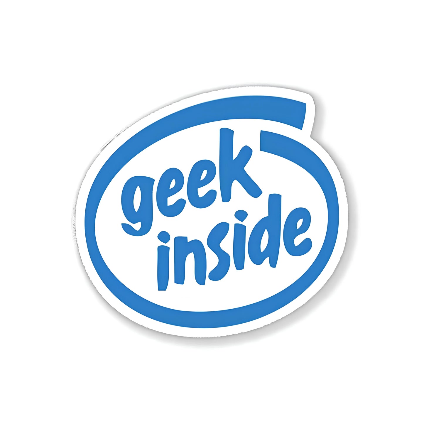 Geek inside sticker