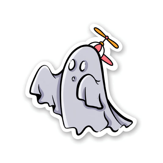 Ghost boo sticker