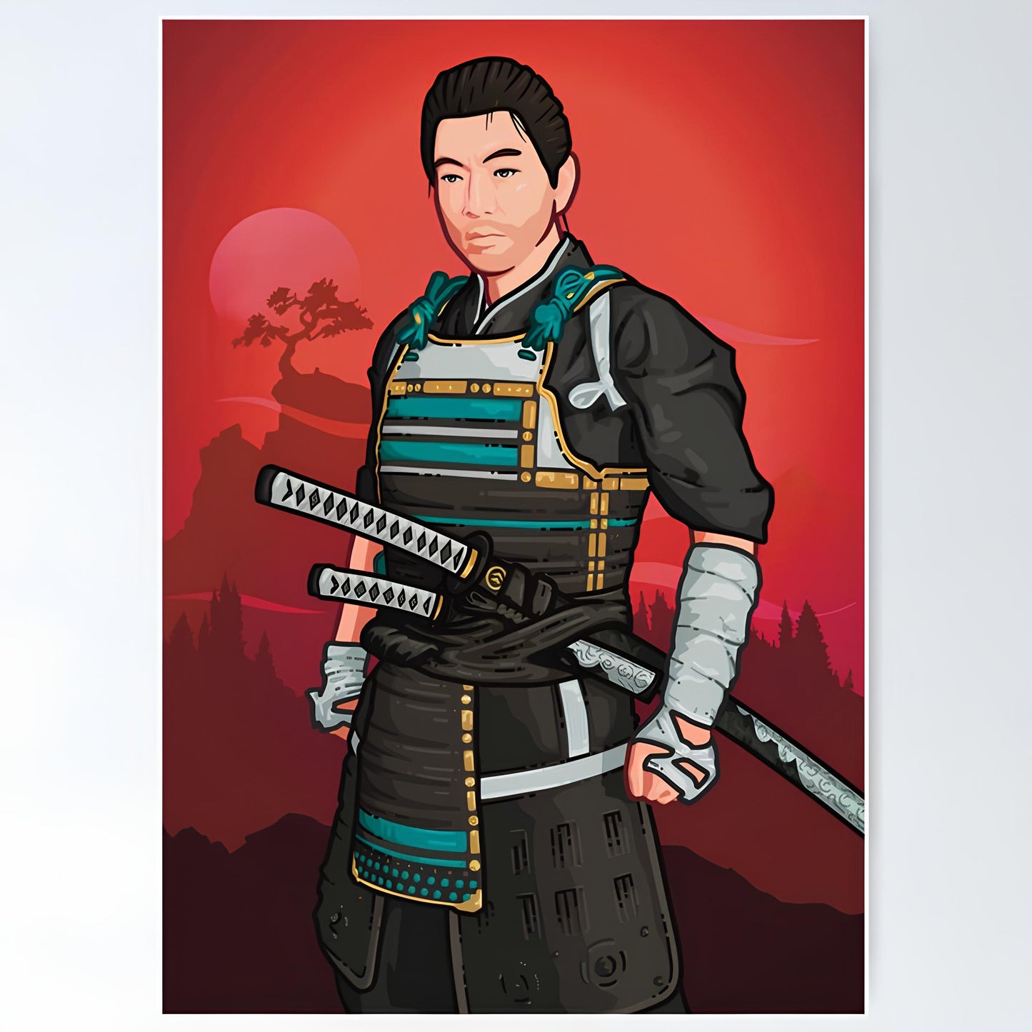 Ghost of tsushima Metal Poster-23