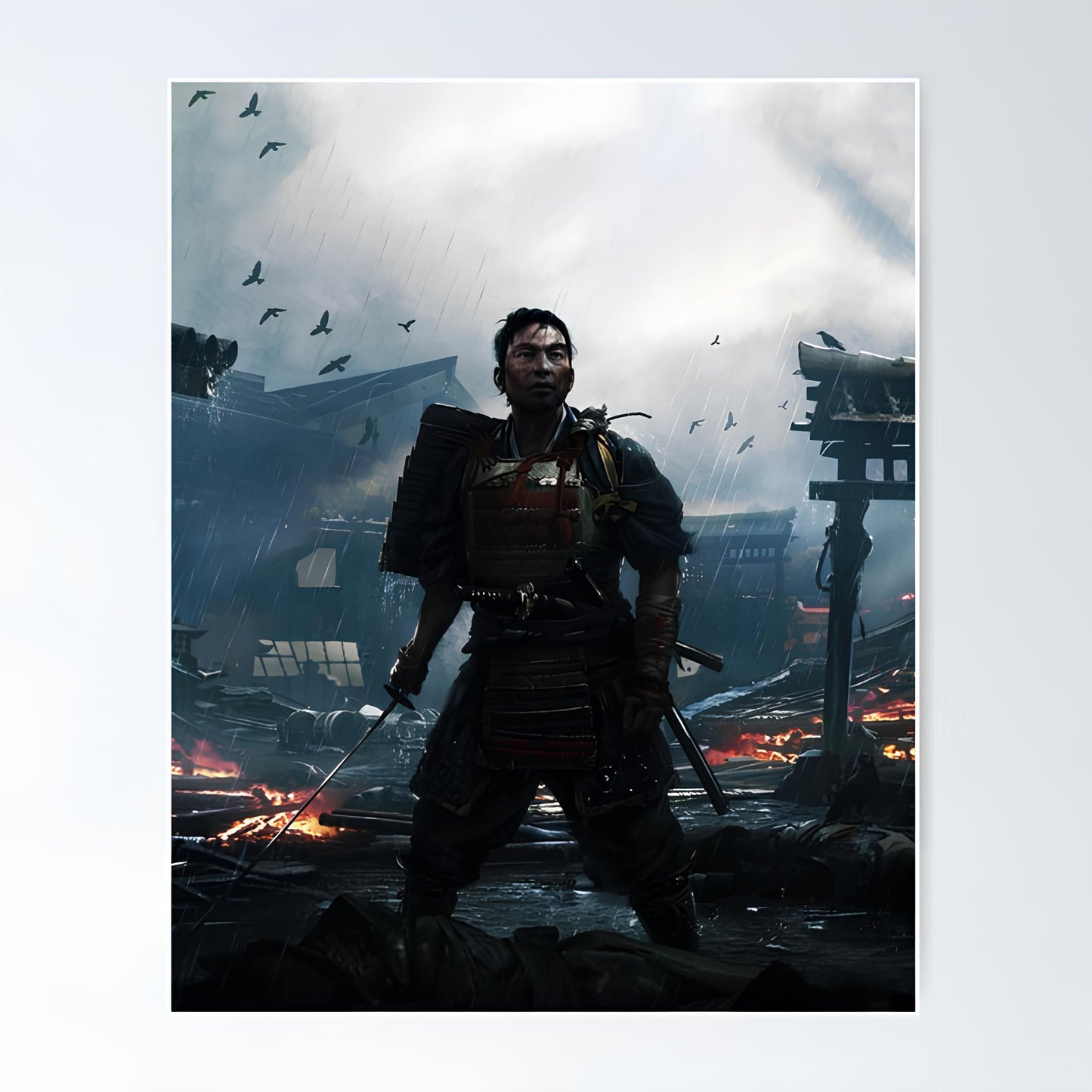 Ghost of tsushima Metal Poster-25