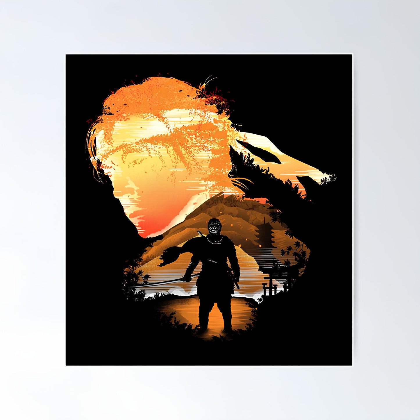 Ghost of tsushima Metal Poster-28