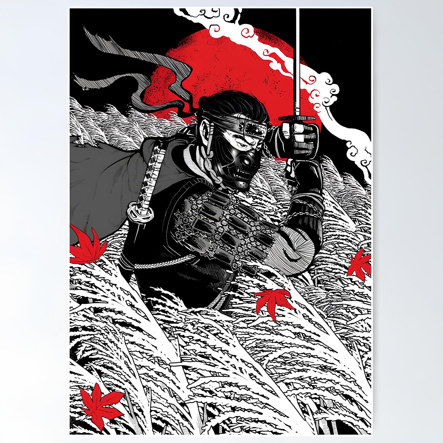 Ghost of tsushima Metal Poster-35