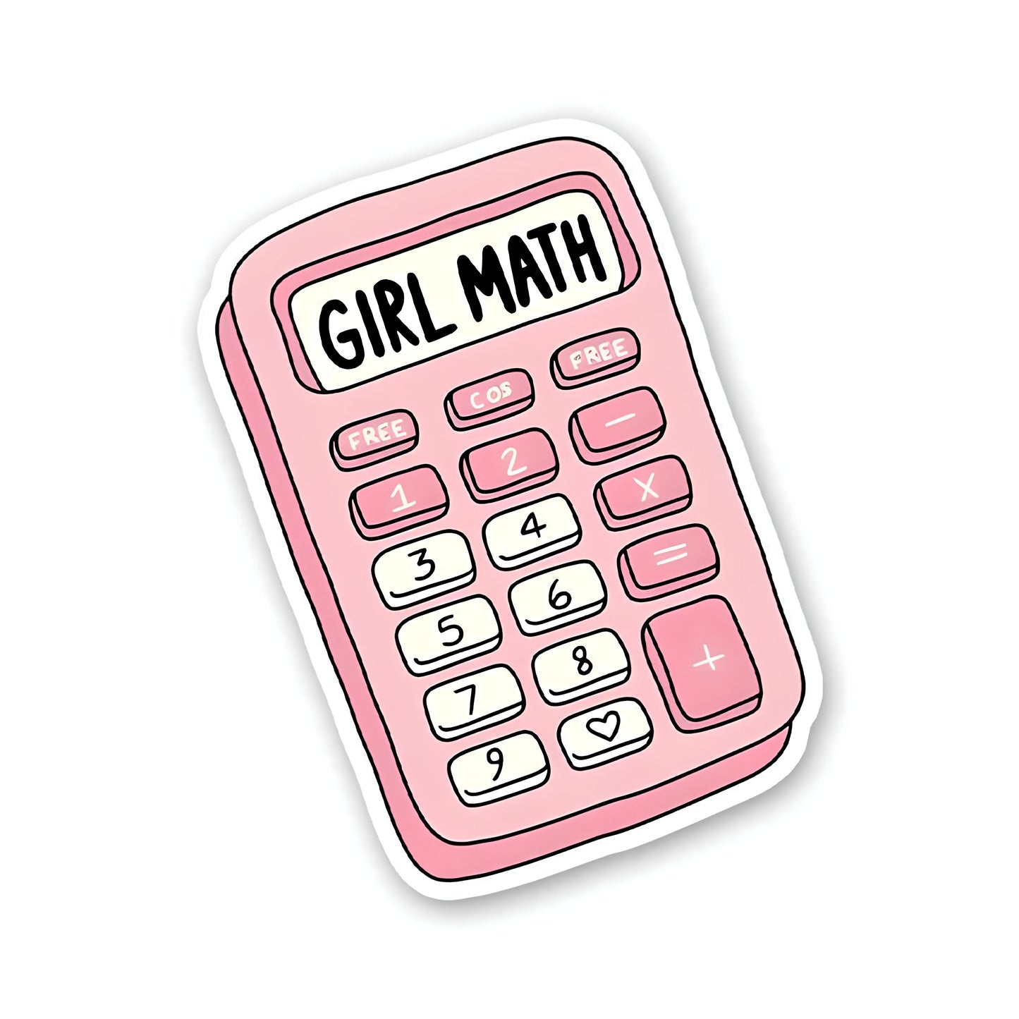 Girl math sticker