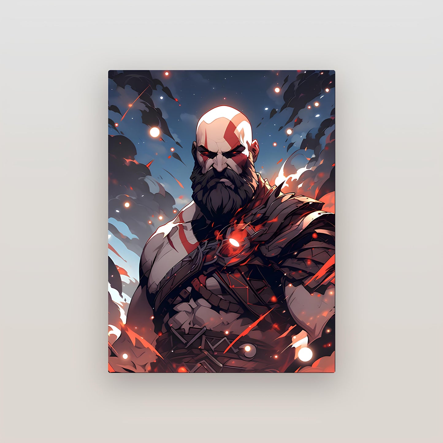 God of War Metal Poster-2