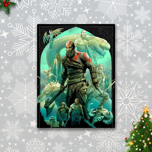 God of War Metal Poster-3