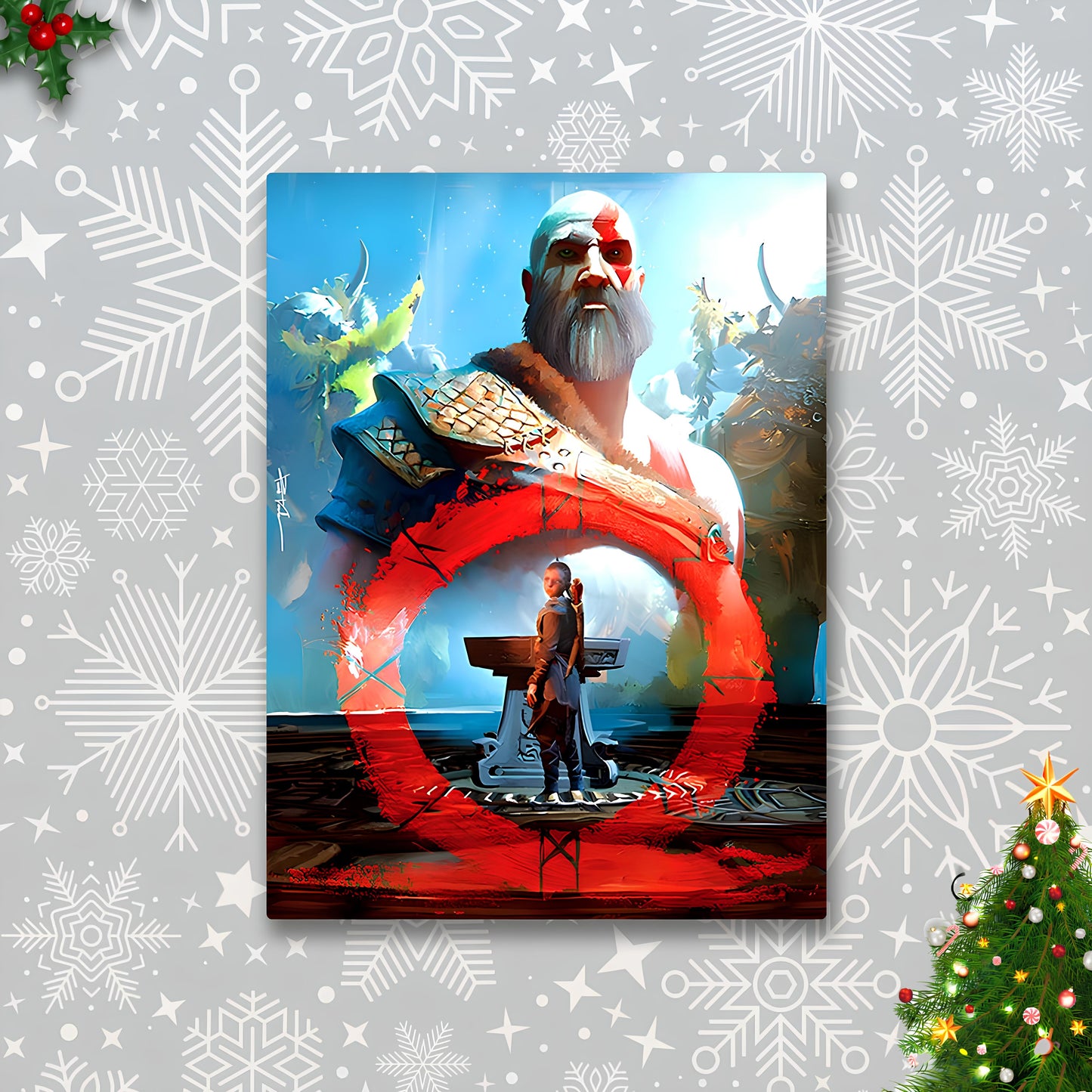 God of War Metal Poster-5