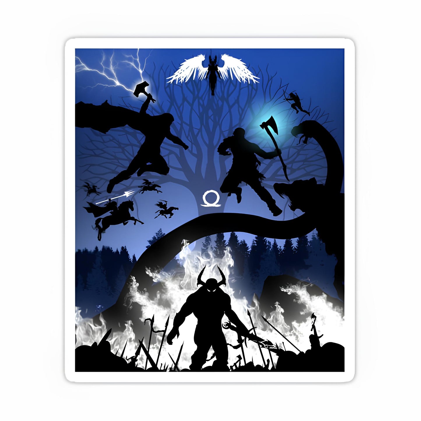 God of war sticker-41