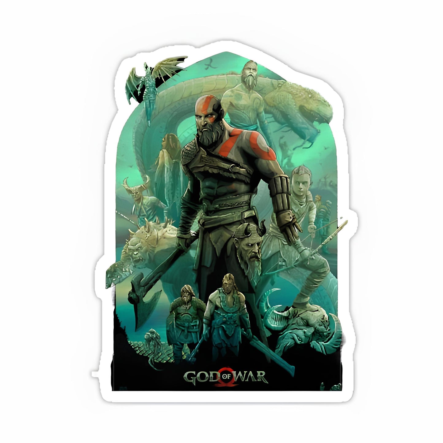 God of war sticker-89