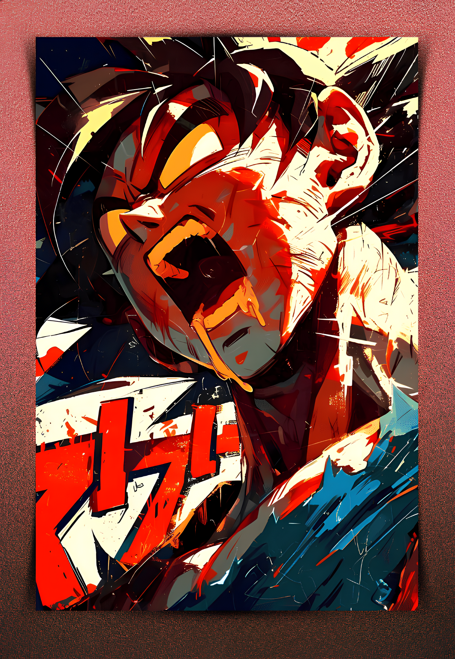 Goku Abstract Wall Poster