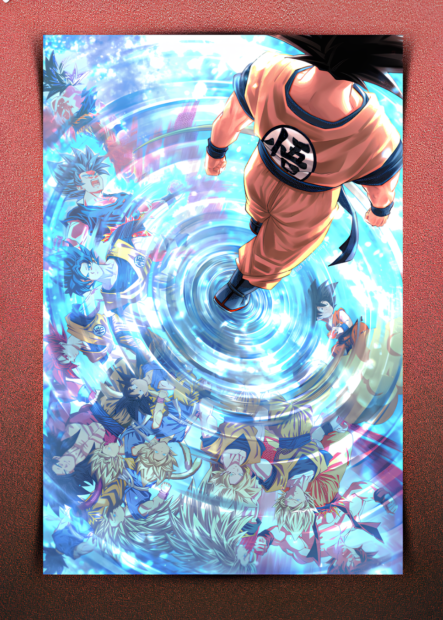 Goku All Forms Wall Poster