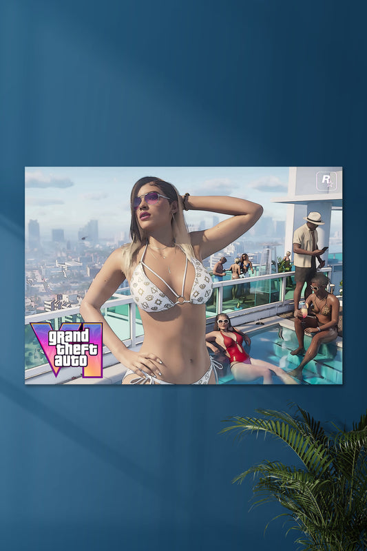 Grand Theft Auto VI (Lady) | GTA  | GAME POSTERS