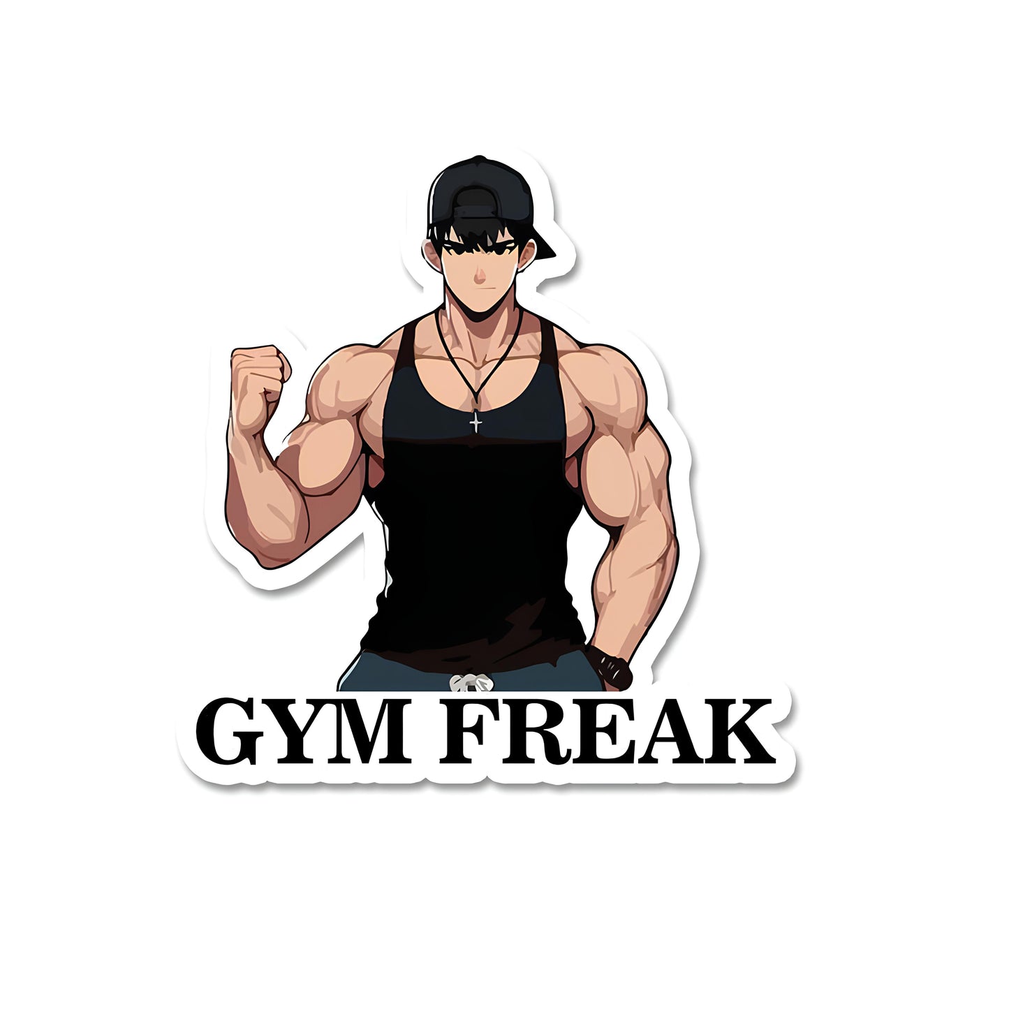 Gym freak sticker