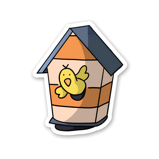 Happy bird sticker