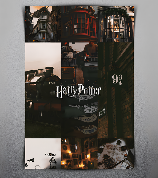 Harry potter collage Wall Poster-2