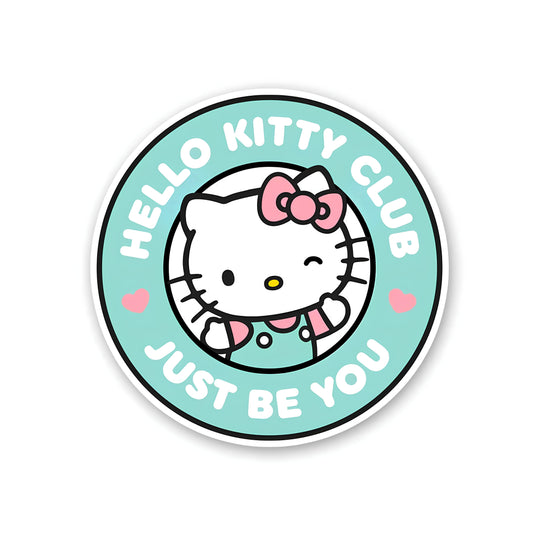 Hello kitty club sticker