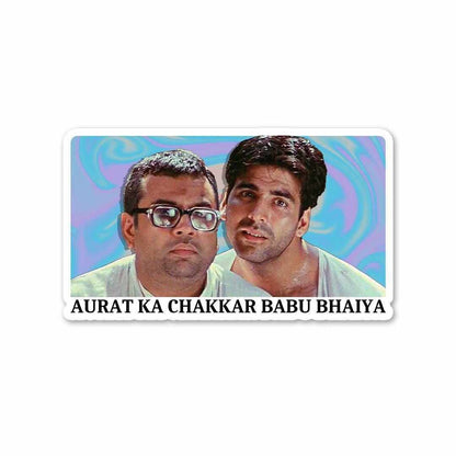 Hera Pheri-Aurat ka chakkar babu bhaiya sticker