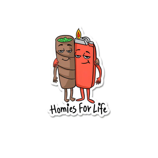 Homies for life sticker