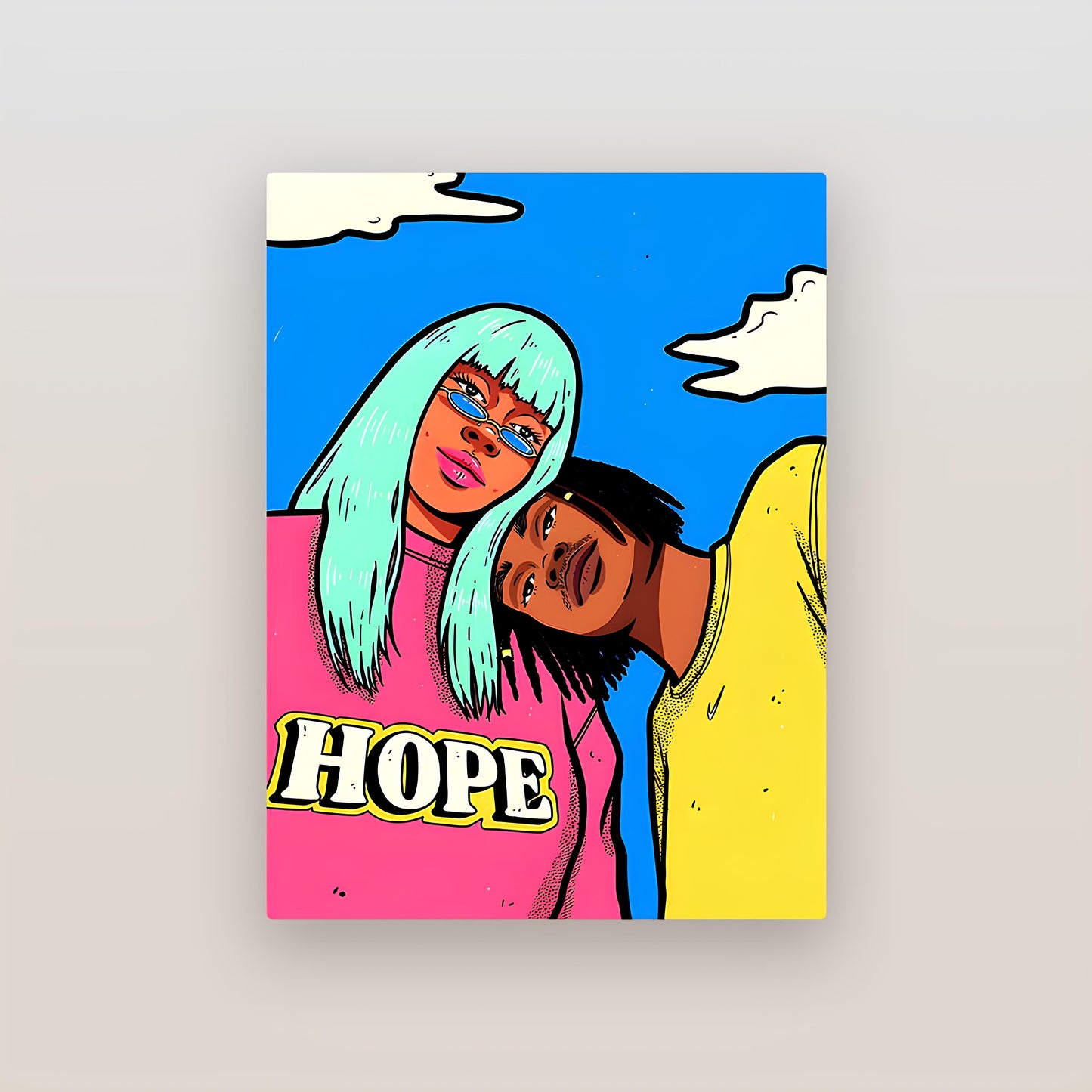 Hope Illustration Art Metal Poster