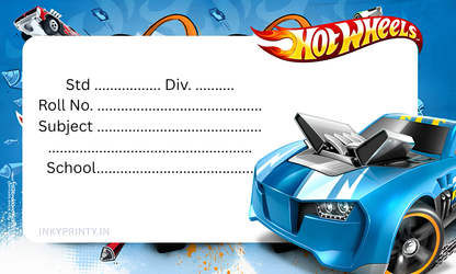 Hotwheels Name slip-35