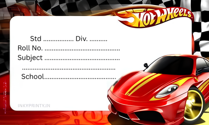 Hotwheels Name slip-36