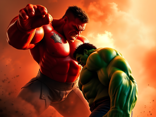 Hulk Vs Red Hulk Poster-2