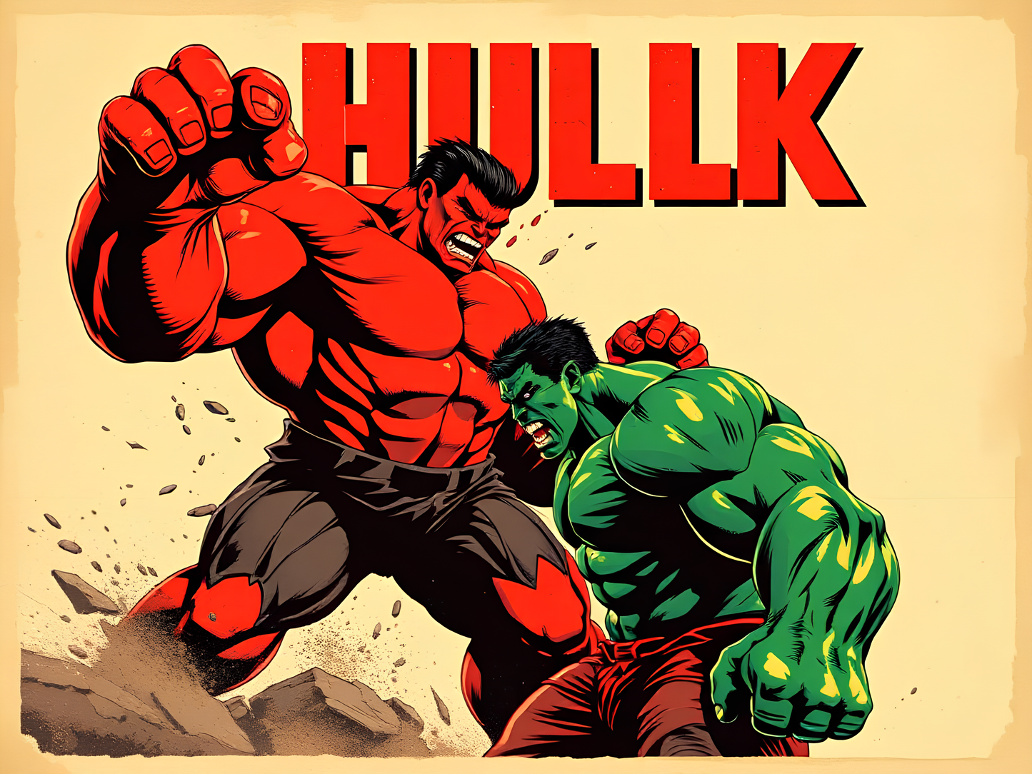 Hulk Vs Red Hulk Poster