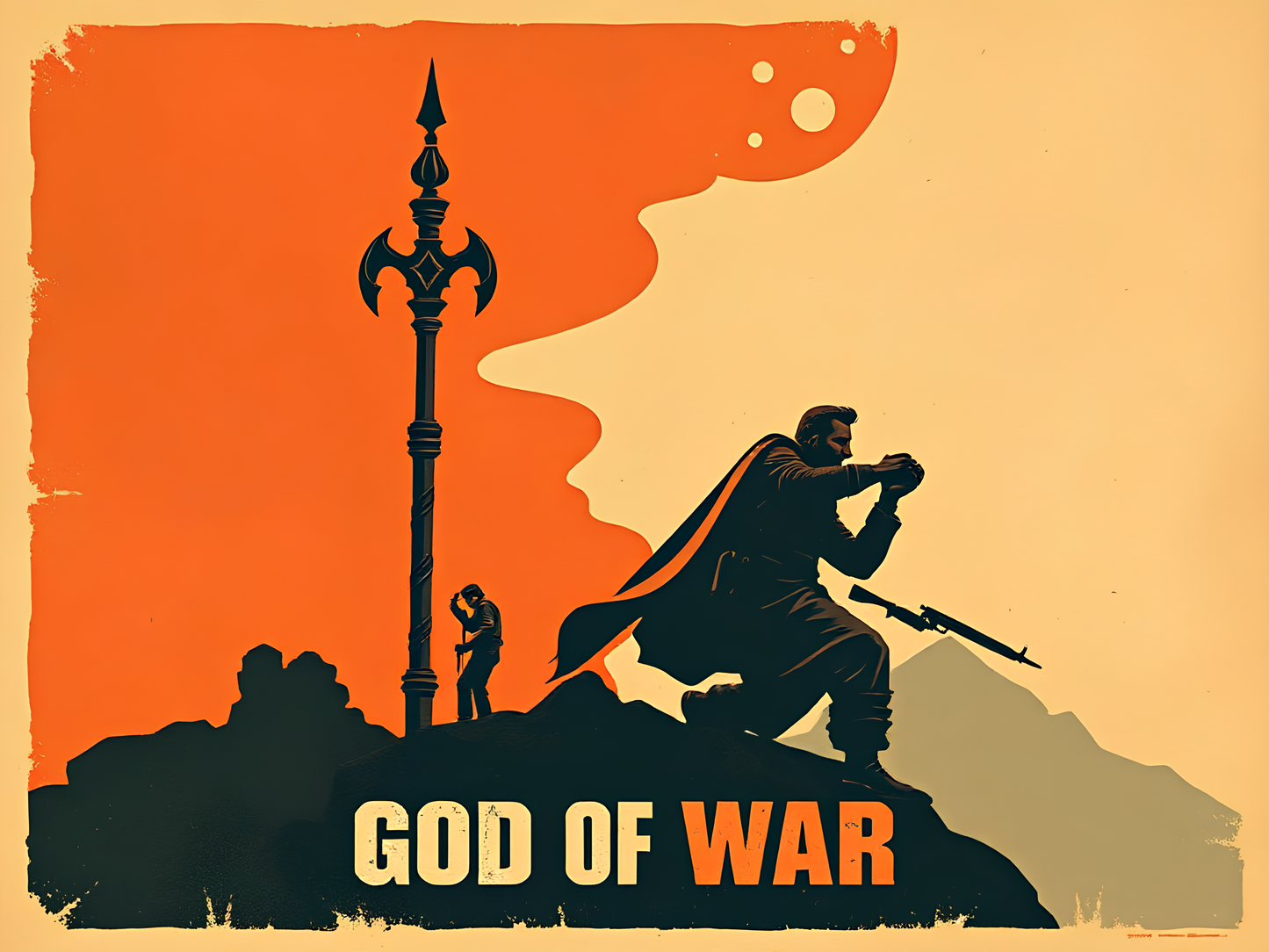 Human God of war Poster