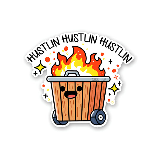 Hustlin sticker