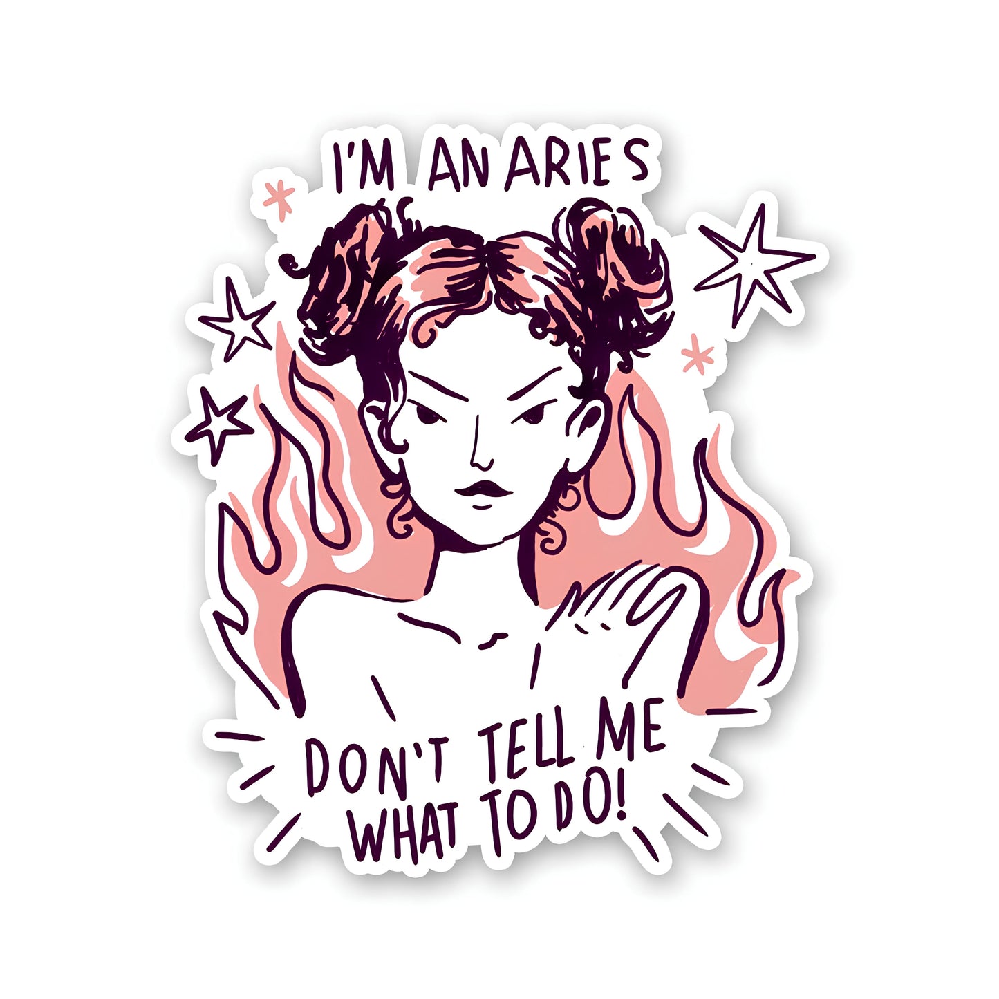 I am aries sticker