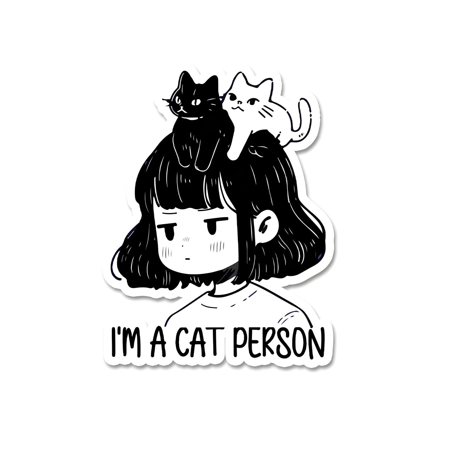 Im a cat person sticker