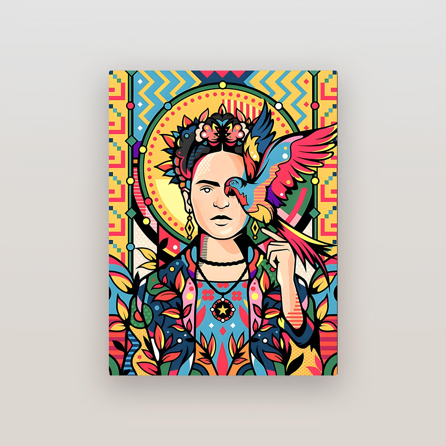 Indian Aesthetic Pop Art Metal Poster