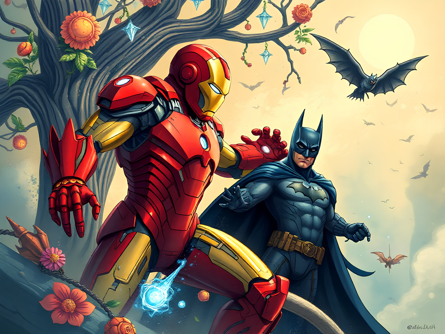 Ironman vs Batman poster