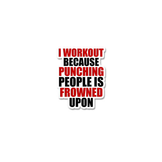 I workout sticker