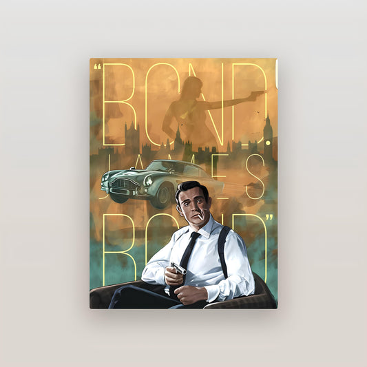 James Bond 007 Sean Connery Metal Poster