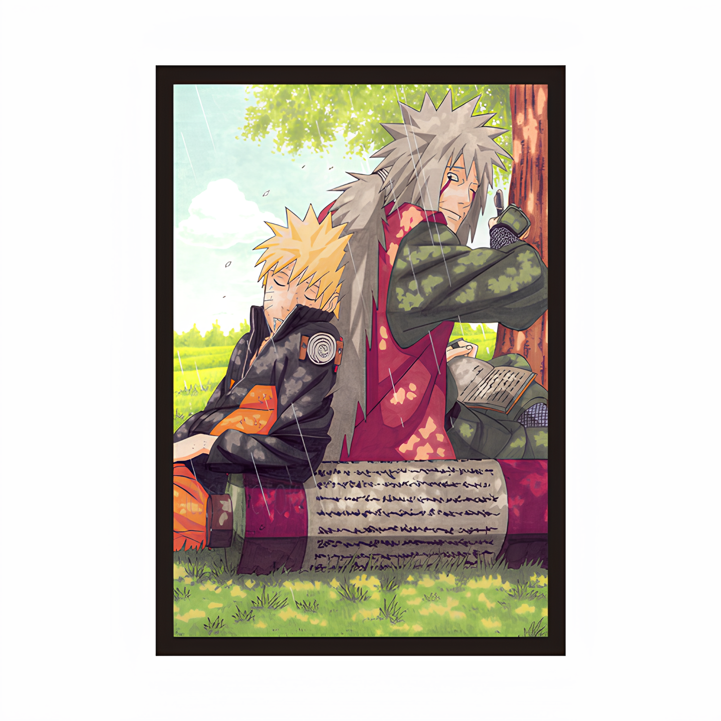 Jiraiya and Naruto Framed