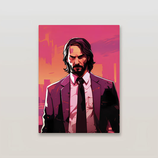 John Wick Metal Poster-2