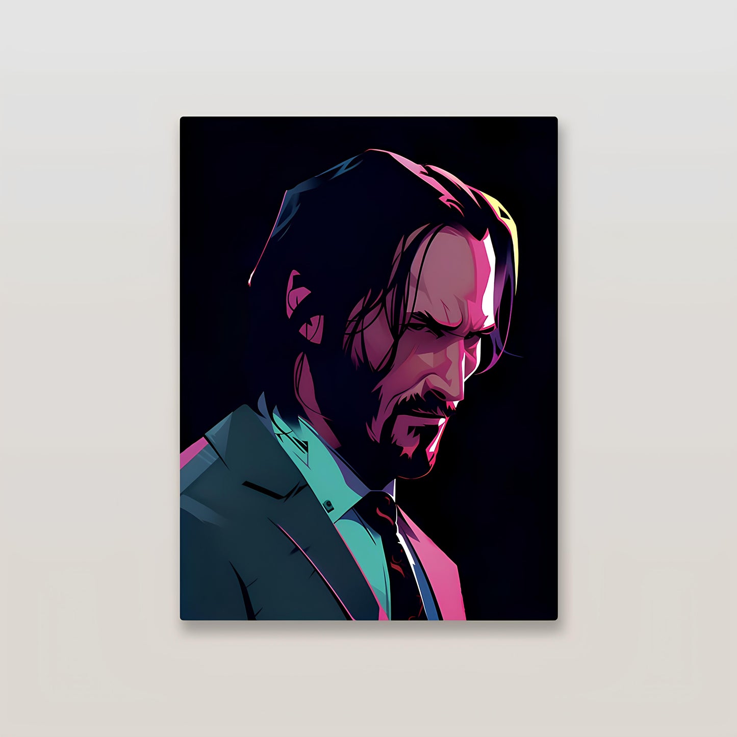 John Wick Metal Poster