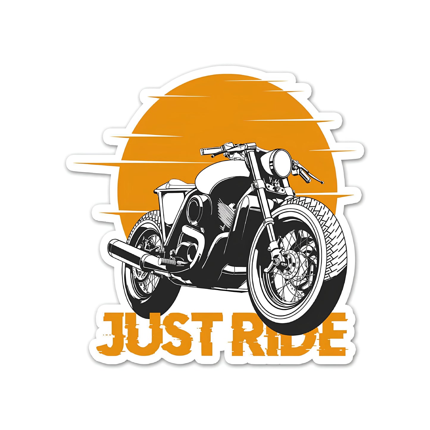 Just Ride Sticker