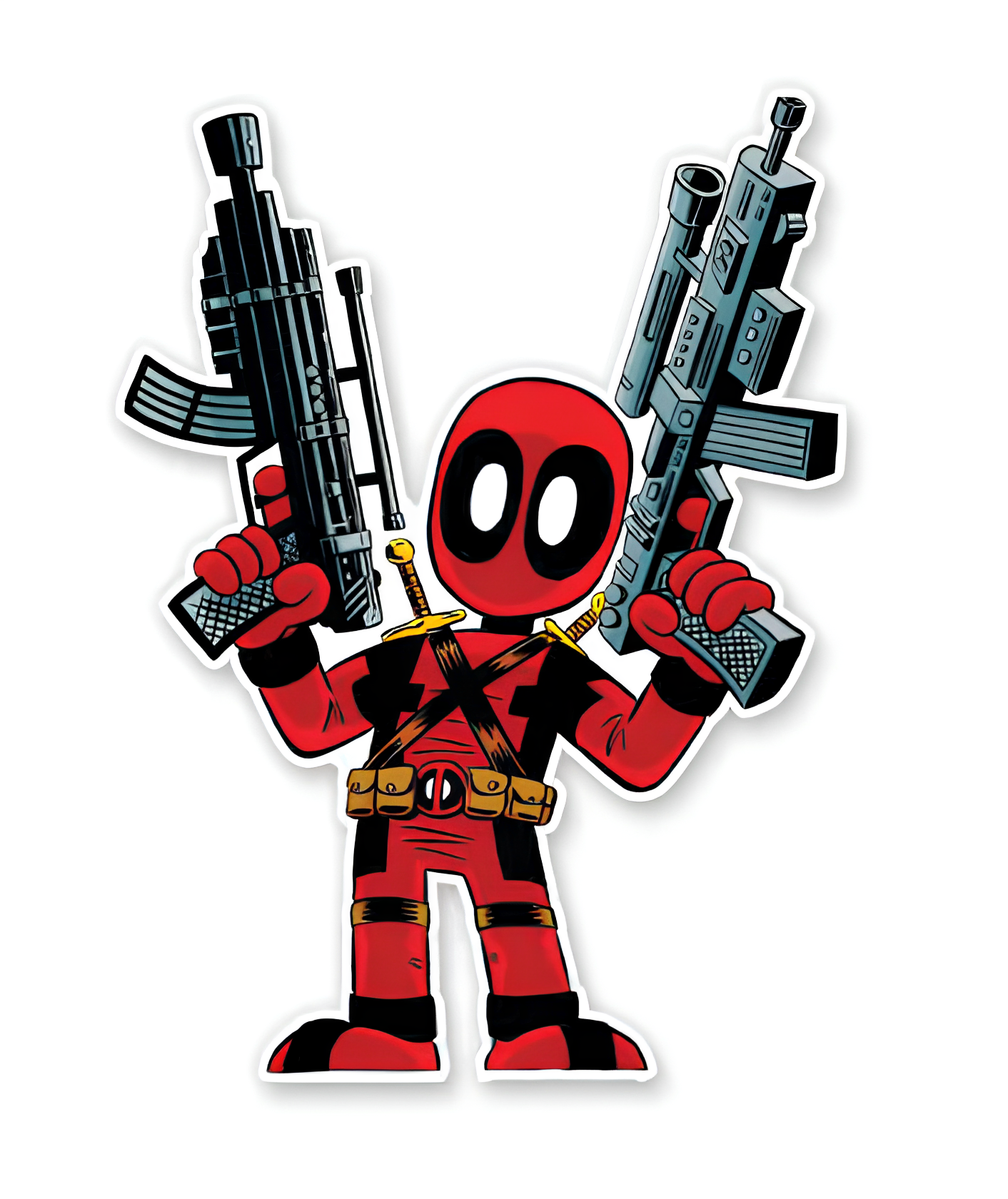 Kawaii Deadpool - Deadpool Official Sticker