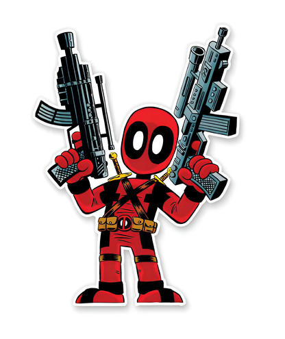 Kawaii Deadpool - Deadpool Official Sticker