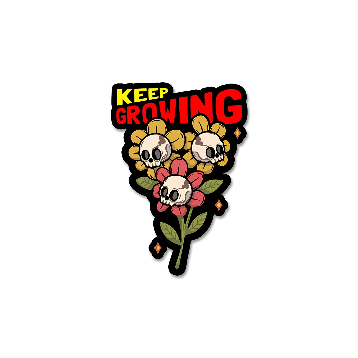 Keep growing sticker