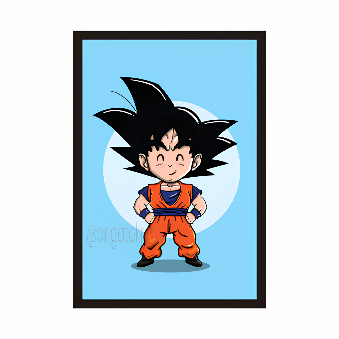 Kid Goku Artwork - DBZ Framed