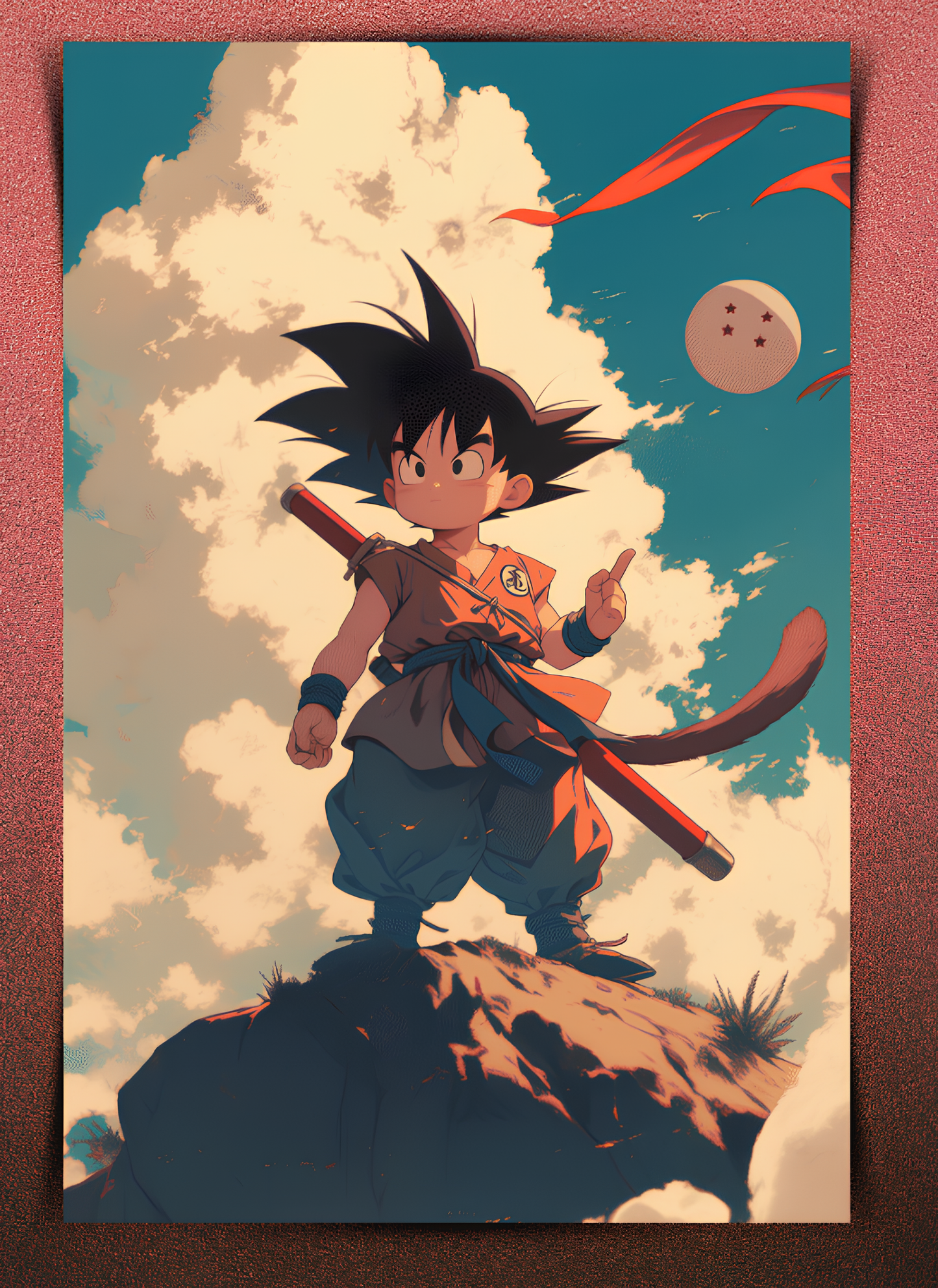 Kid Goku Wall Poster