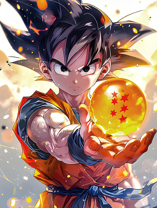 Kid Goku with Dragon Ball