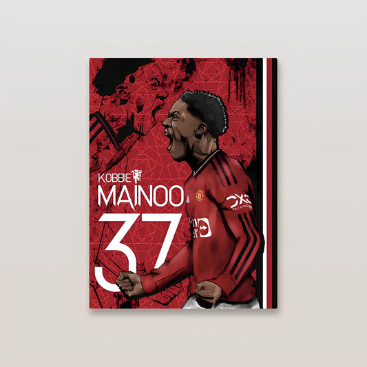 Kobbie Mainoo Manchester United Metal Poster