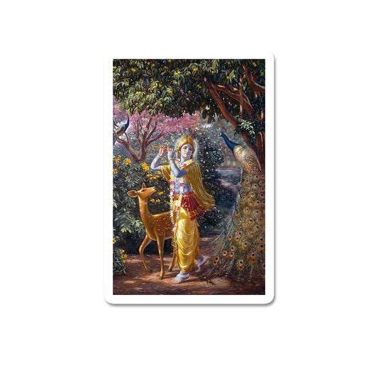 Krishna with deer sticker