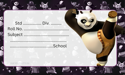 Kungfu Panda Name slip-11