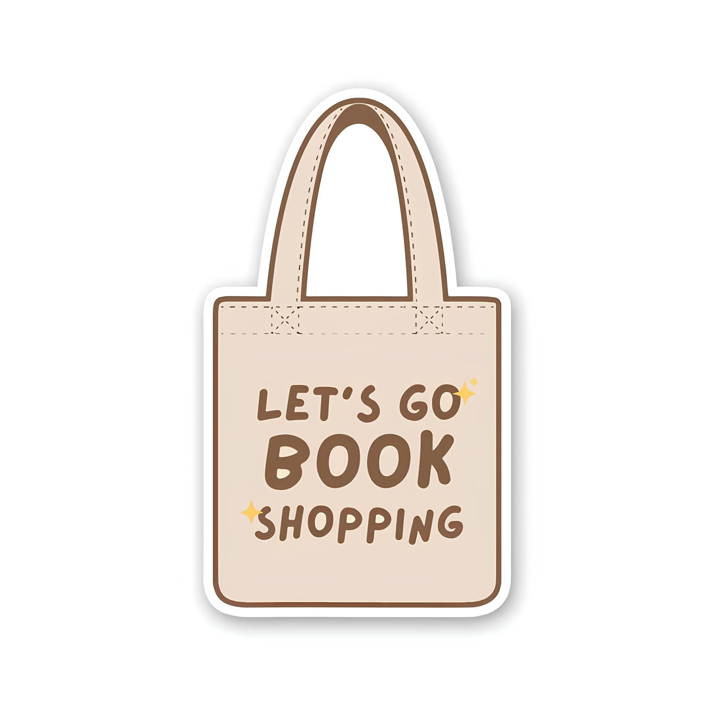 Lets go shopping sticker